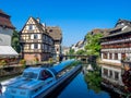 Ill River in Petite France, Strasbourg Royalty Free Stock Photo