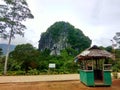 Ille cave in El Nido, Palawan - July 11, 2020: Outside the ille cave view.