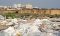 Illegal dumping of garbage in the city's quarry, plastic and other waste. Dangerous pollution in nature