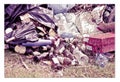 Illegal dumping in the nature - concept image in jigsaw puzzle s Royalty Free Stock Photo