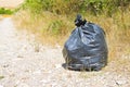 Illegal dumping in the nature Royalty Free Stock Photo