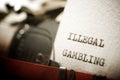 Illegal gambling text