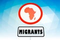 Illegal migration concept Royalty Free Stock Photo