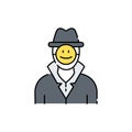 Illegal to impersonate olor line icon. Pictogram for web page, mobile app, promo Royalty Free Stock Photo