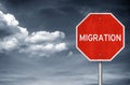 Illegale Migration stoppen Royalty Free Stock Photo