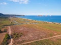 Illes Medes in Spain from air Royalty Free Stock Photo