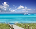 Illetas illetes beachn turquoise Formentera island Royalty Free Stock Photo