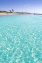 Illetas illetes turquoise beach shore Formentera Royalty Free Stock Photo