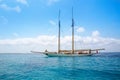 Illetes Illetas Formentera yacht sailboat anchored Royalty Free Stock Photo