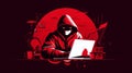Illicit Hacker, Cyber crime, cyber security, generative AI