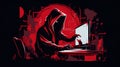 Illicit Hacker, Cyber crime, cyber security, generative AI