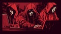 Illicit Hacker, Cyber crime, cyber security, generative AI