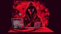 Illicit Hacker, Cyber crime, cyber security, generative AI