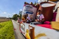 Publicity Caravan Action- Le Tour de France Royalty Free Stock Photo