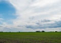 Illinois countryside in cloudy weather Royalty Free Stock Photo