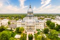 Illinois State Capitol, in Springfield on a sunny afternoon. Royalty Free Stock Photo
