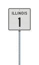 Illinois State Highway road sign