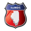 Illinois state. Vector illustration decorative design
