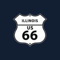 illinois us 66. Vector illustration decorative design