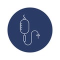 Illness medicine saline icon