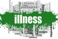 Illness word cloud design