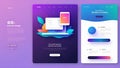 Radiant Canvas: UI UX Landing Brilliance. AI generate