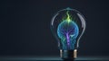 Illuminating Creativity: Human Brain Inside a Lightbulb