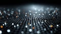 Illuminated Ai Technology Data Points, Abstract digital background with binary code and circuit board patterns Royalty Free Stock Photo
