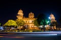 Illuminated Albert Hall Museum in Jaipur, India Royalty Free Stock Photo