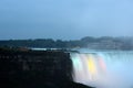 American Niagara Falls at night Royalty Free Stock Photo