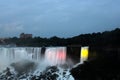 American Niagara Falls at night Royalty Free Stock Photo