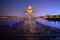 Ancient Jixian Pavilion at West Lake, Hangzhou, China Royalty Free Stock Photo