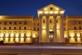 Illuminated architecture along Prospekt Nezavisimosti - Independence Avenue in Minsk