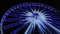 Illuminated Atlanta Skyview Ferris Wheel in Downtown - ATLANTA, USA - APRIL 22, 2016