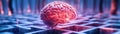 Illuminated Brain Maze Dynamic Learning Pathways Advanced Cognitive Development Strategies Unlocking the Secrets of Enhanced Brain Royalty Free Stock Photo