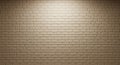 Illuminated Brick Wall Texture Background with Spotlight Effect Royalty Free Stock Photo