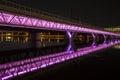 Illuminated Bridge Royalty Free Stock Photo