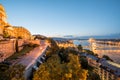 Illuminated Budapest during the twilight Royalty Free Stock Photo