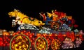 Illuminated Chinese chariot