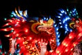 Illuminated chinese dragon lantern Royalty Free Stock Photo