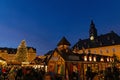 illuminated christmas market in Annaberg-Buchholz