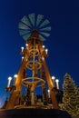 illuminated christmas market in Annaberg-Buchholz