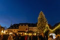 illuminated christmas market in Annaberg-Buchholz