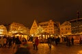 illuminated christmas market in Tallinn during advent time
