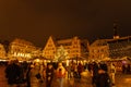 illuminated christmas market in Tallinn during advent time