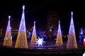 Illuminated Christmas trees