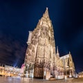 Illuminated Cologne Cathedral at night Royalty Free Stock Photo