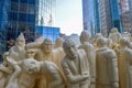 The Illuminated Crowd is a public sculpture Royalty Free Stock Photo