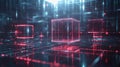 Illuminated Cubes in a Digital Network Space