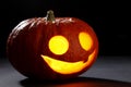 Illuminated cute halloween pumpkin